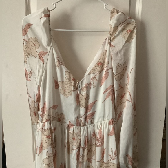 Baltic Born Cream and Pink Floral Maxi Dress - Picture 3 of 3